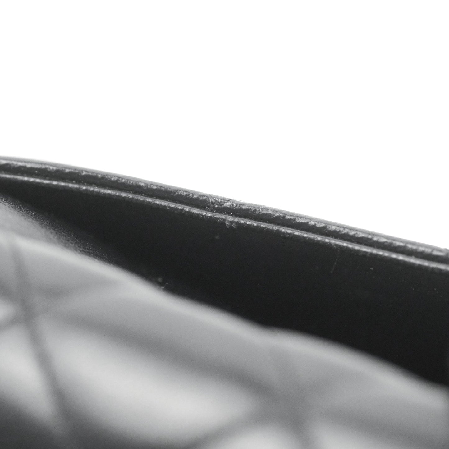 Chanel Quilted Classic WOC Black Lambskin Silver Hardware