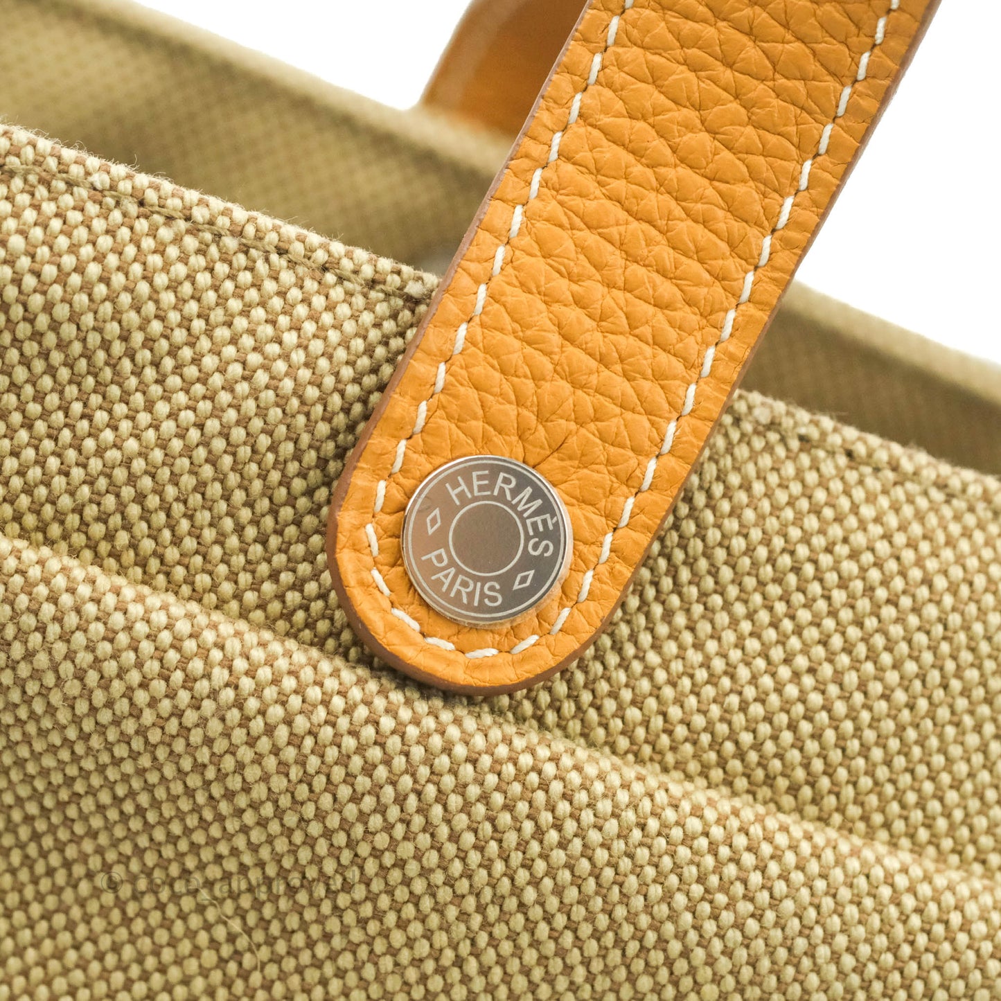 Hermes Canvas Silk Petit H Tote Multicolor
