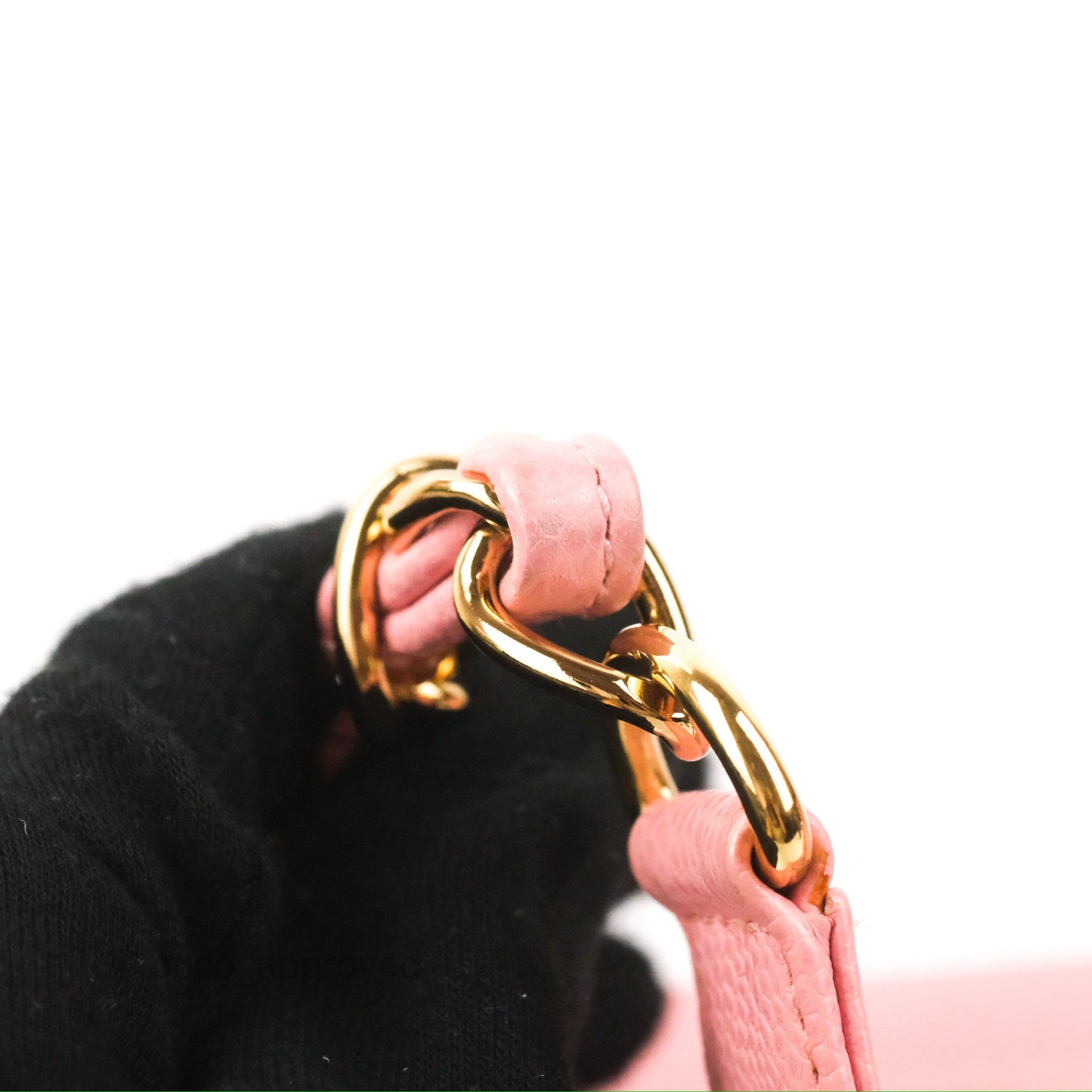 Chanel Vintage CC Quilted Shoulder Bag Pink Caviar Gold Hardware
