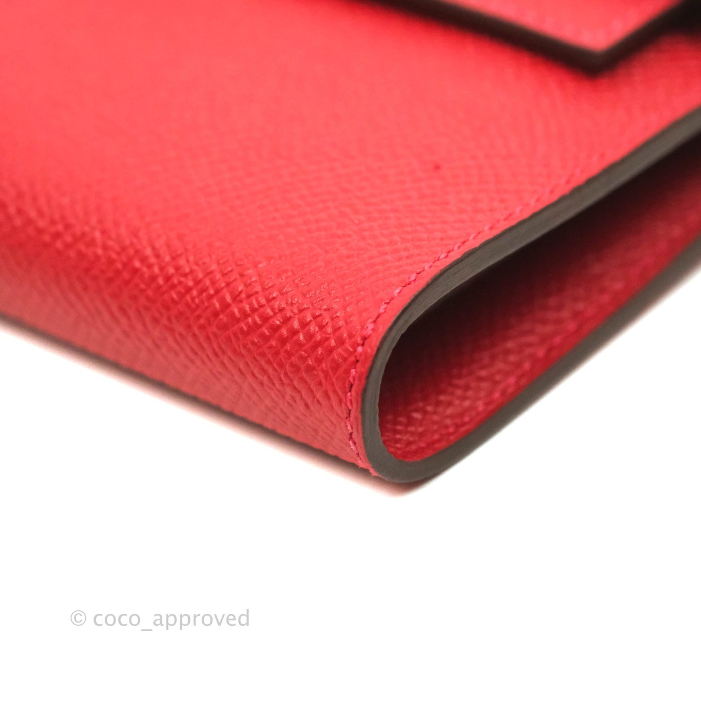 Hermès Kelly Wallet Red Epsom Gold Hardware