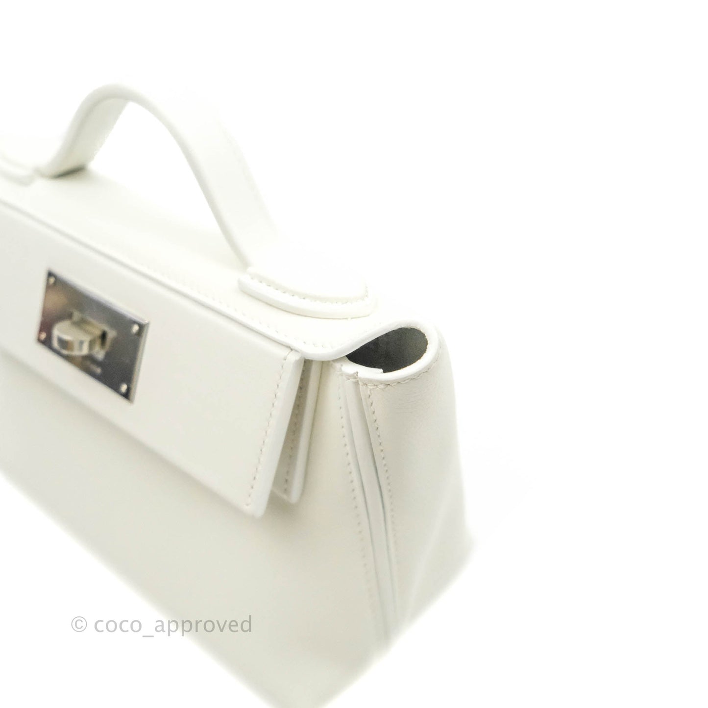 Hermès 24/24 21 Mini Blanc Evercolour Swift Palladium Hardware