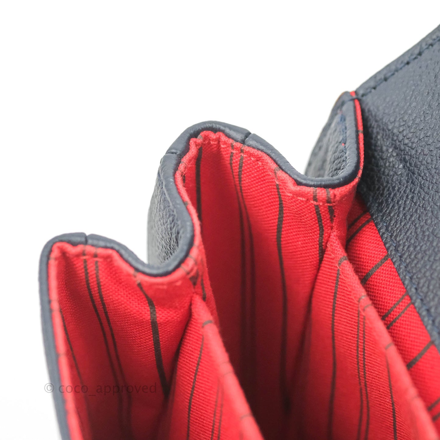 Louis Vuitton Empreinte Pochette Metis Marine Rouge