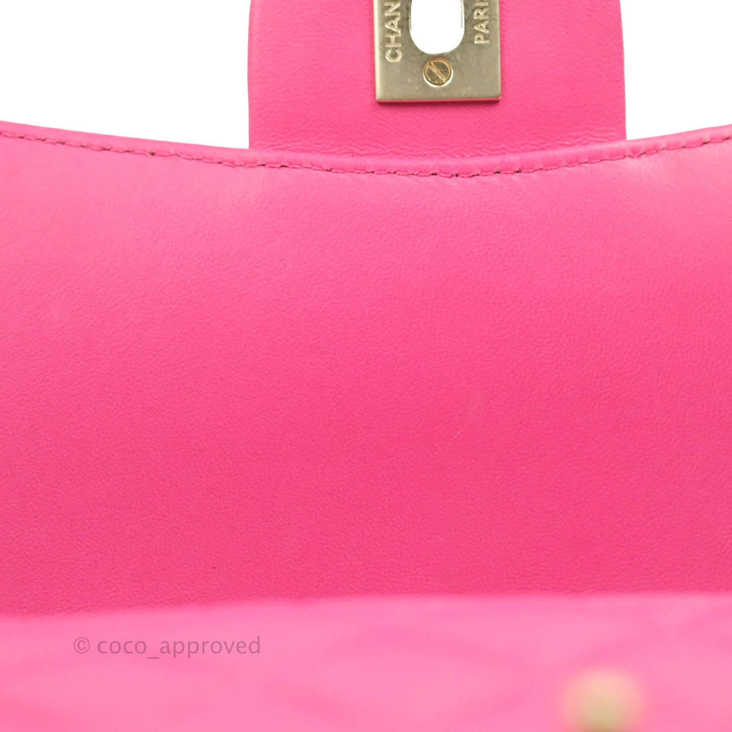 Chanel Quilted Small Flap Pink Lambskin Matte Gold Hardware