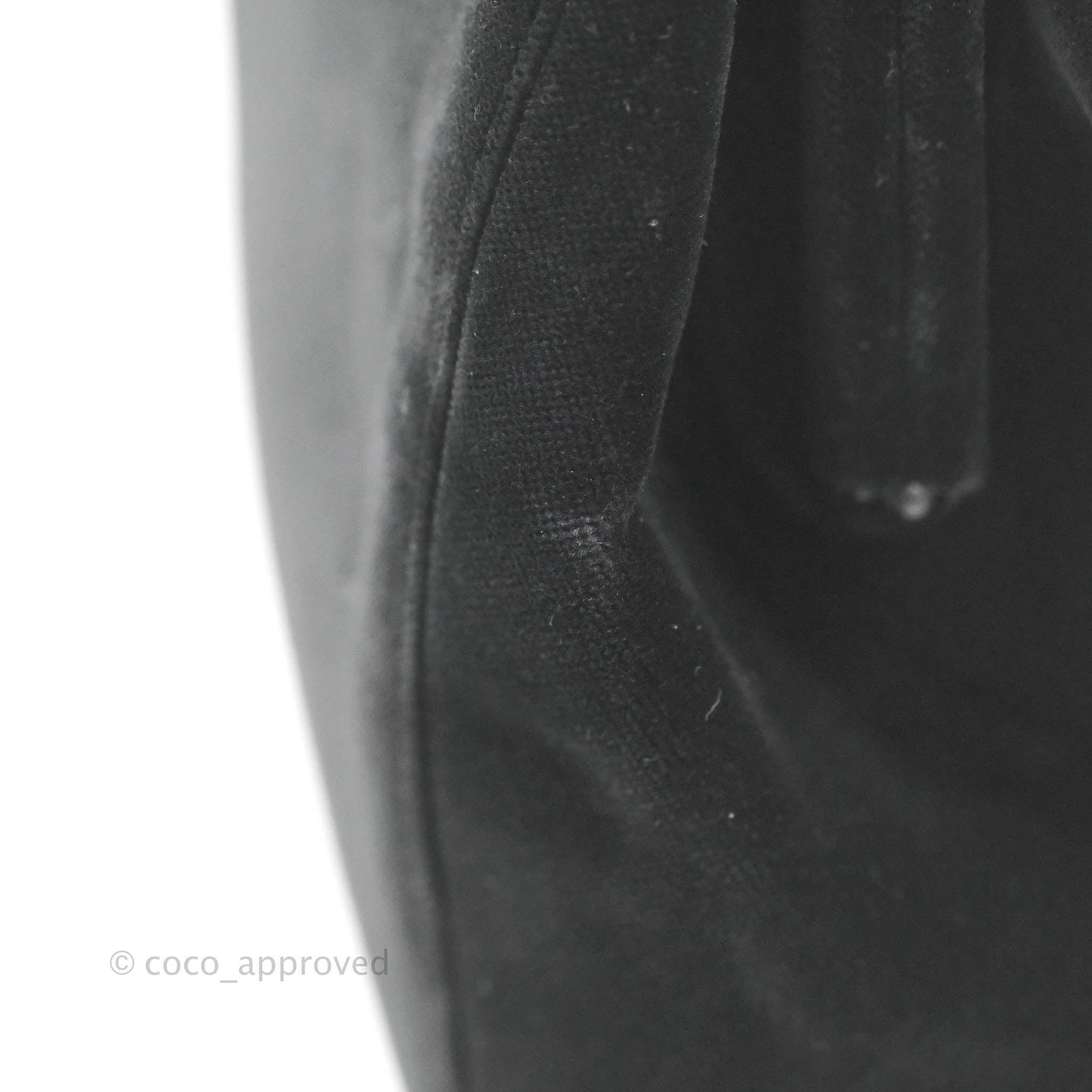 Chanel Vintage CC Handbag So Black Velvet