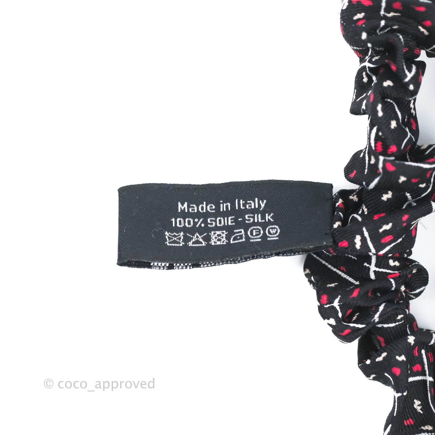 Chanel Bow Silk Hair Accessory Black