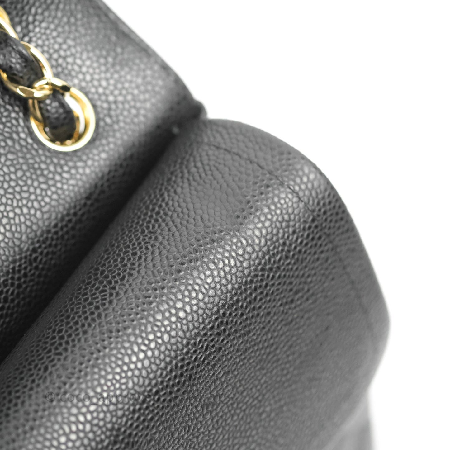 Chanel Jumbo Double Flap Black Caviar Gold Hardware⁣⁣