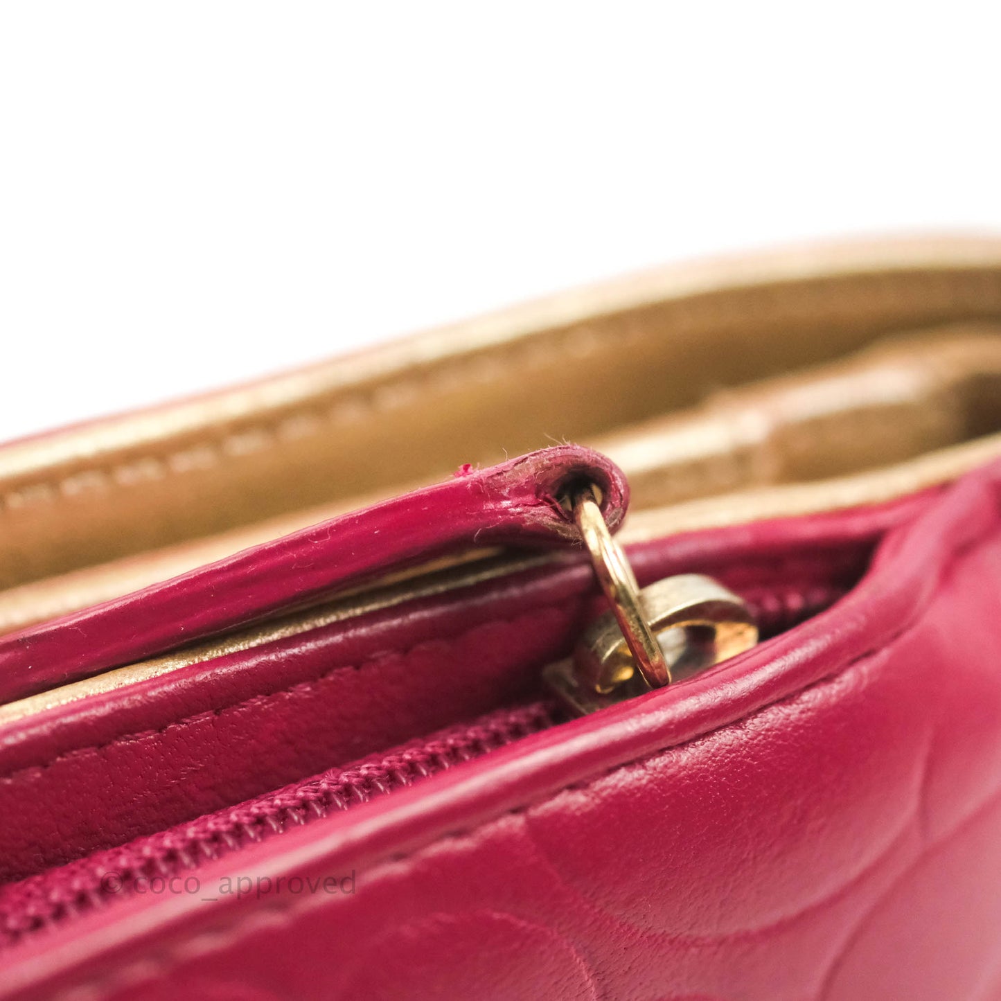 Chanel Wallet in Pink Camellia Embossed Lambskin