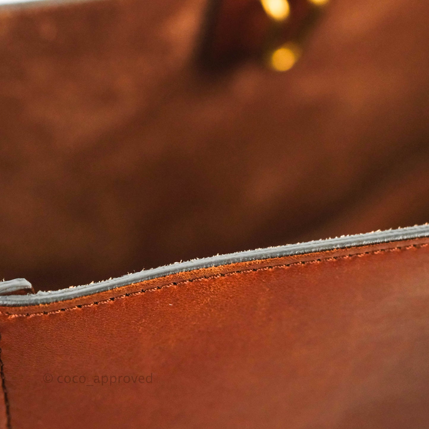 Celine Sangle Bucket Bag Calfskin Brick Red Gold Hardware