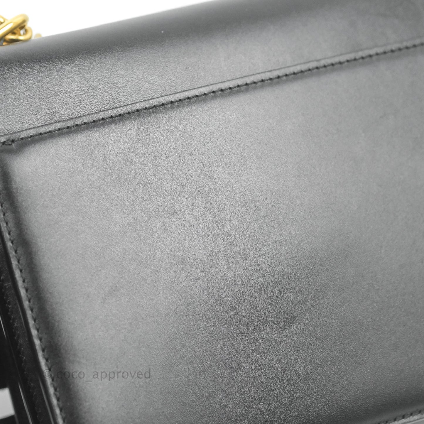 Balenciaga Small Sharp Chain Shoulder Bag Black Box Calfskin