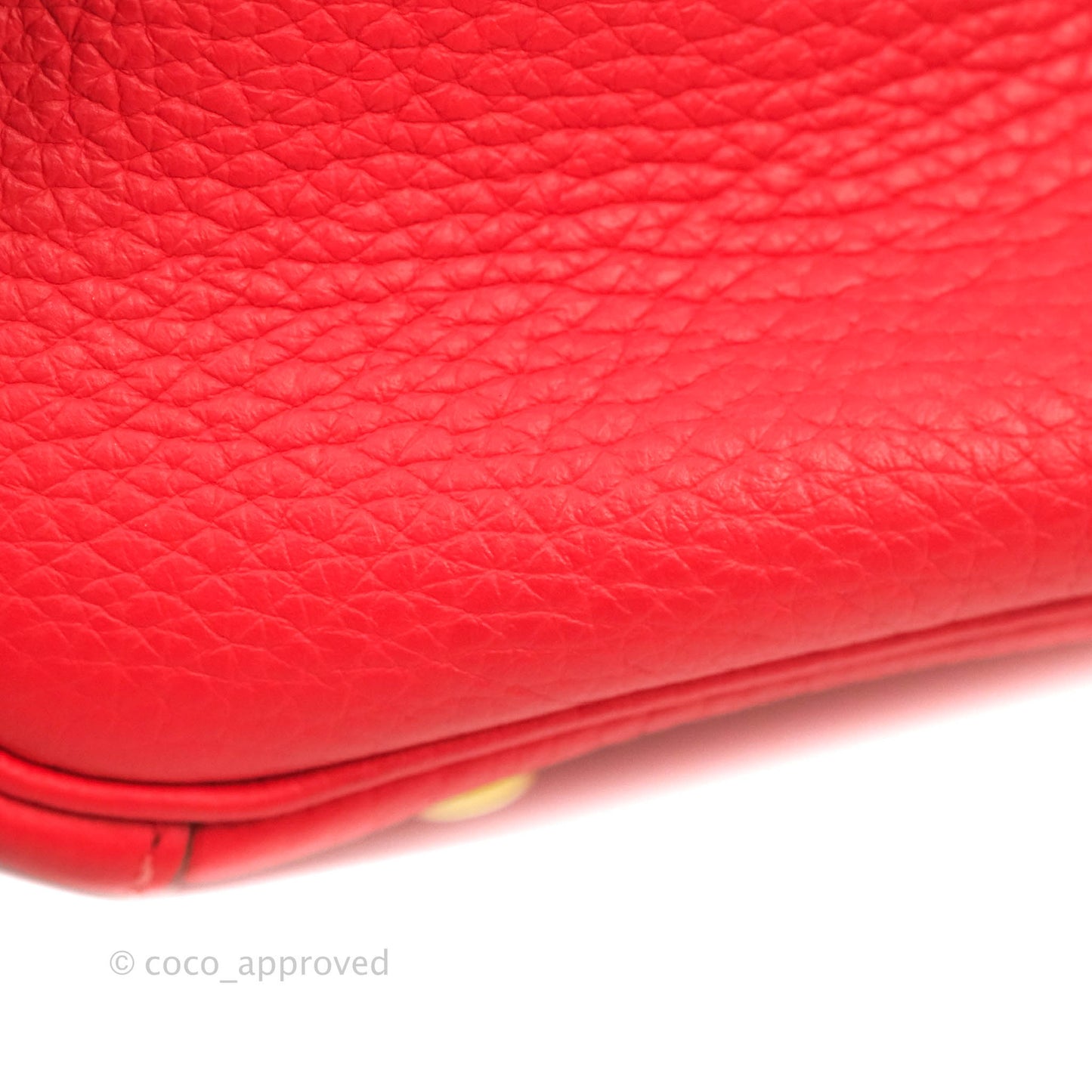 Hermès Lindy 26 Rouge de Coeur Clemence Gold Hardware