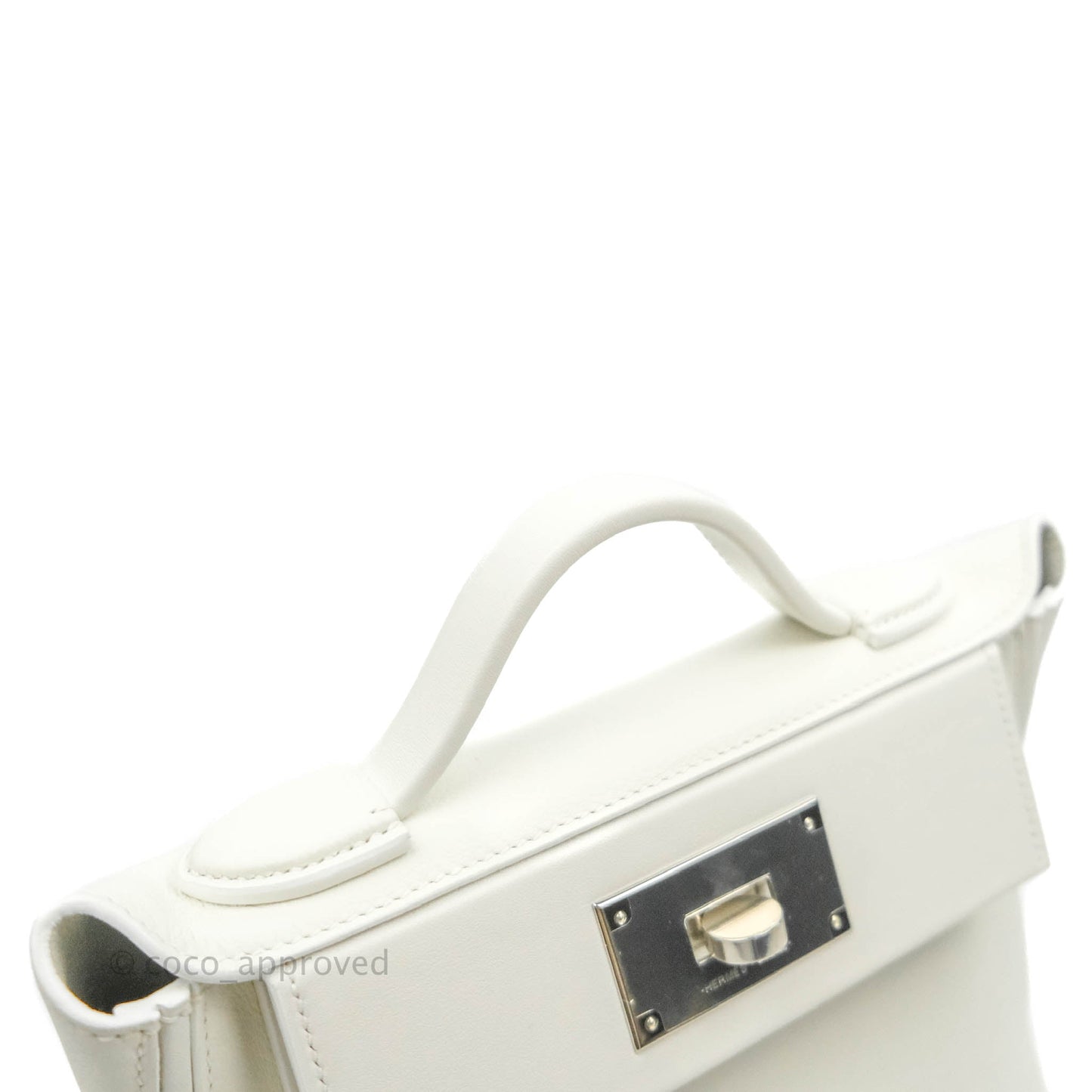 Hermès 24/24 21 Mini Blanc Evercolour Swift Palladium Hardware