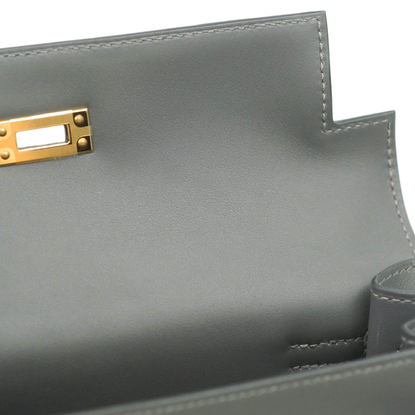 Hermès Kelly Danse II Bag 88 Graphite Swift Gold Hardware