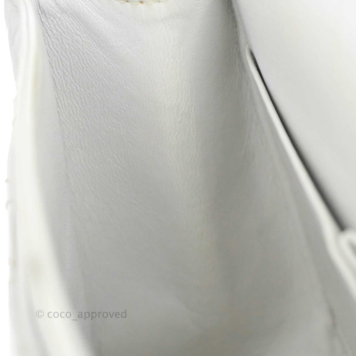 Chanel Quilted Reissue 226 Flap White Aged Calfskin Gun Metal Hardware