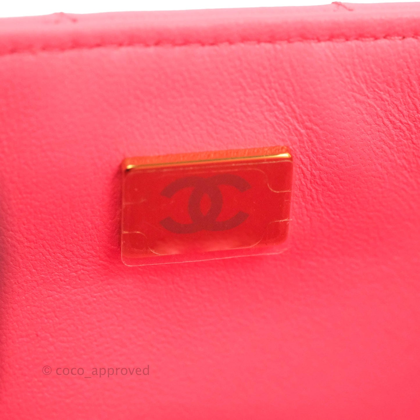 Chanel Quilted Mini Rectangular Flap Pink Lambskin Gold Hardware
