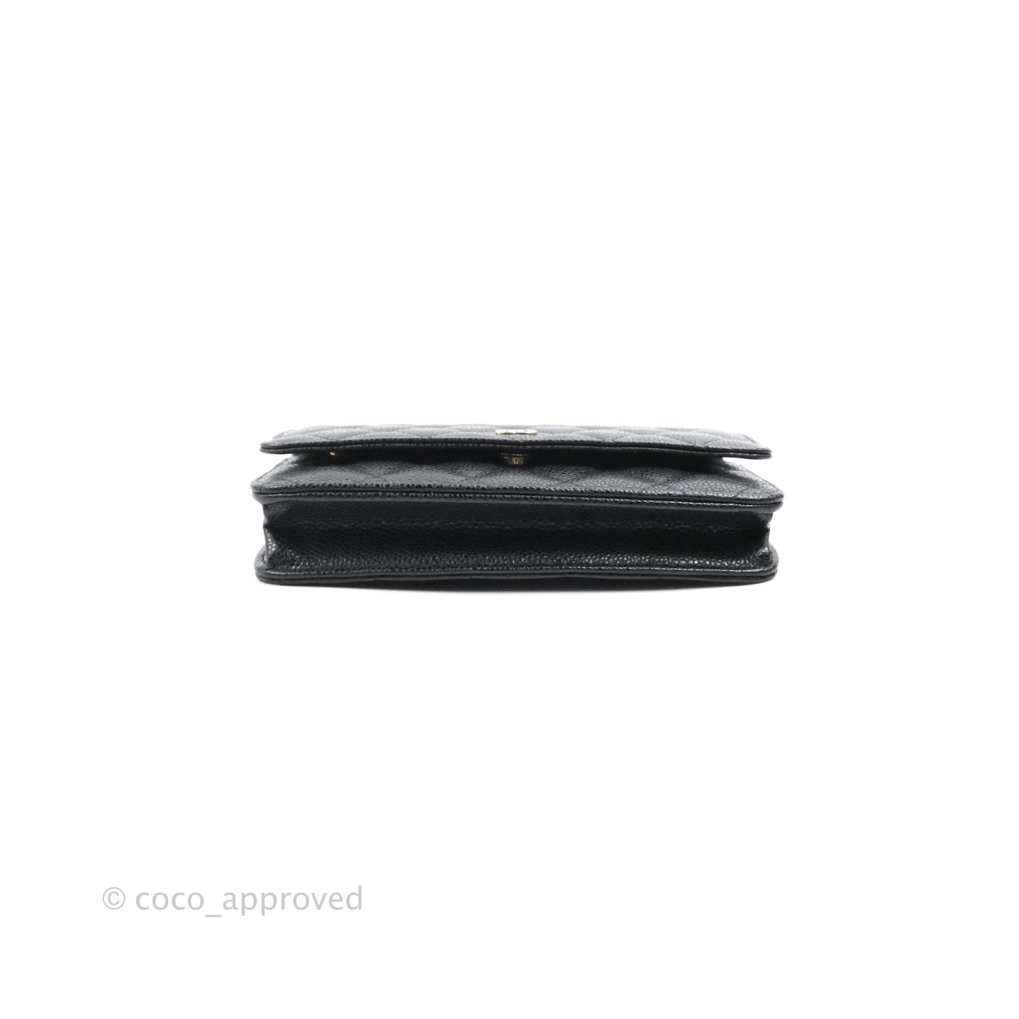 Chanel Quilted Classic WOC Black Caviar Gold Hardware