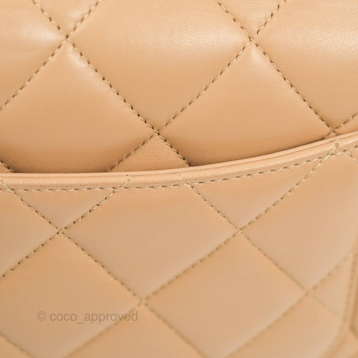 Chanel Small Trendy CC Beige Lambskin Gold Hardware