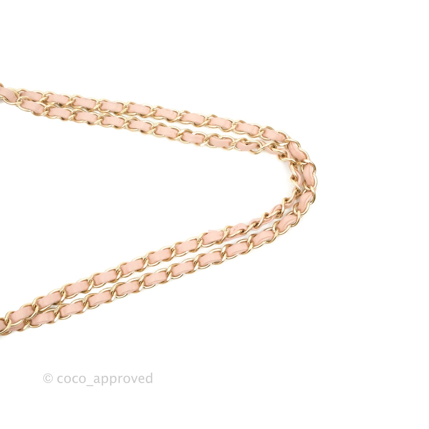 Chanel Classic M/L Medium Flap Quilted Light Pink Lambskin Matte Gold Hardware
