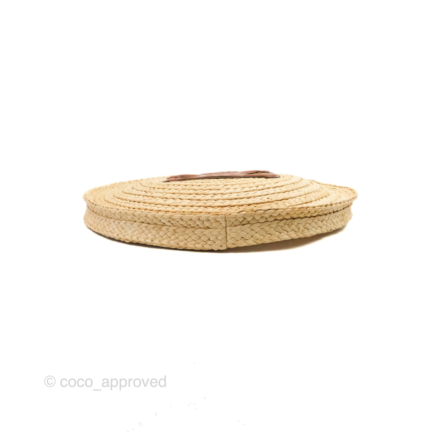 Celine Large Round Corn Leaves Calfskin Natural/Tan