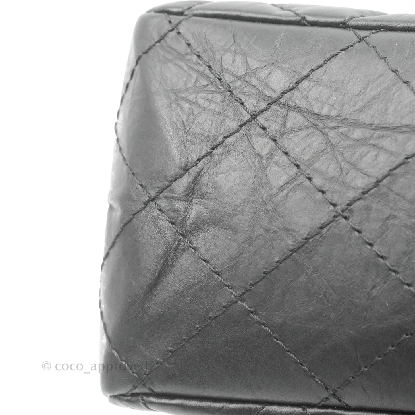 Chanel Reissue Quilted Aged Calfskin Black Ruthenium Hardware 227
