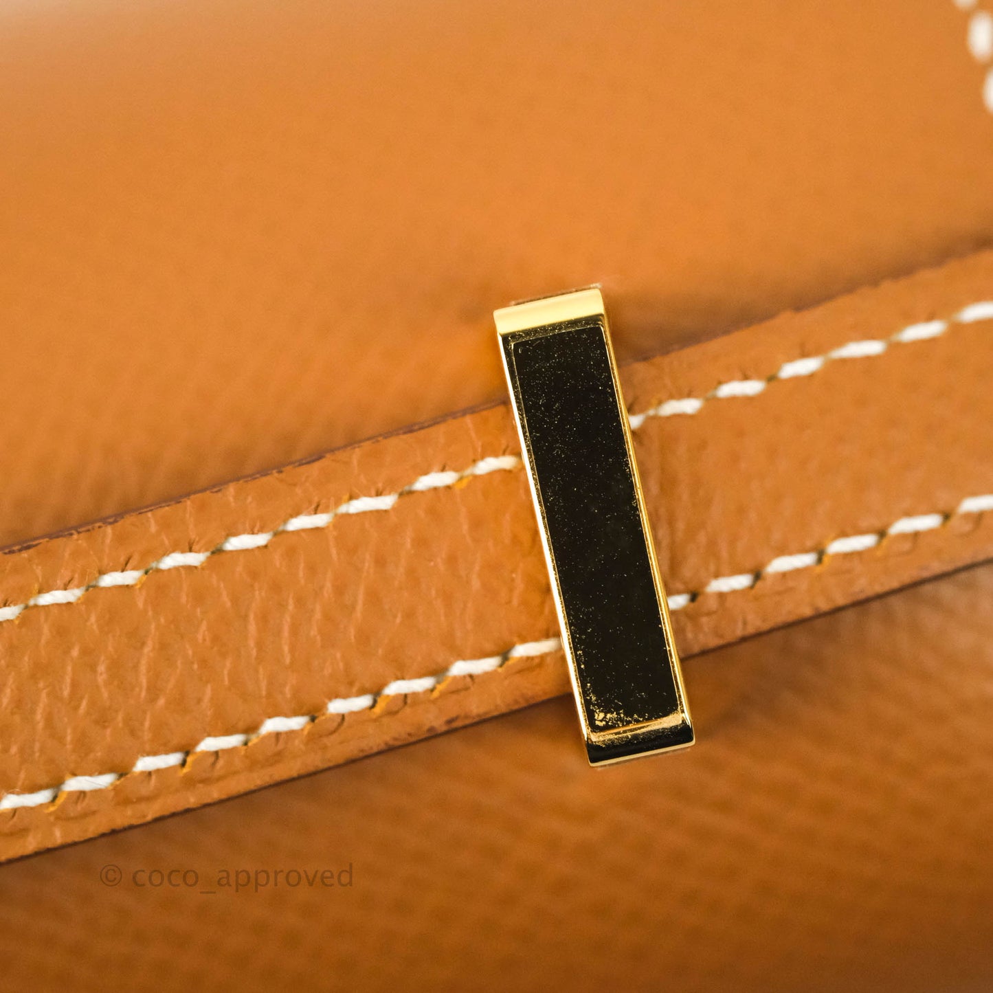 Hermès Constance Mini 18 Gold Epsom Gold Hardware