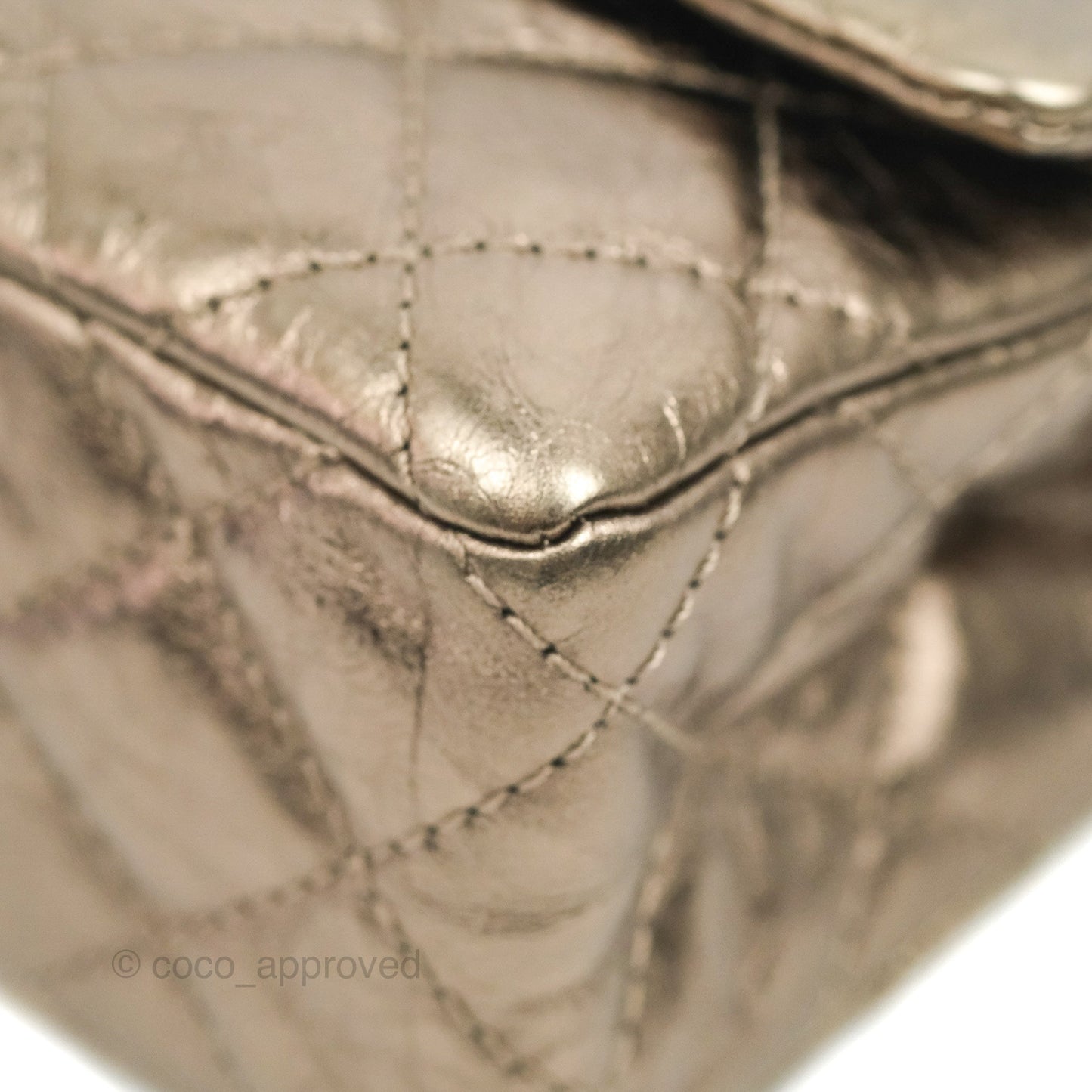 Chanel Reissue 226 Quilted Metallic Calfskin Copper Gold