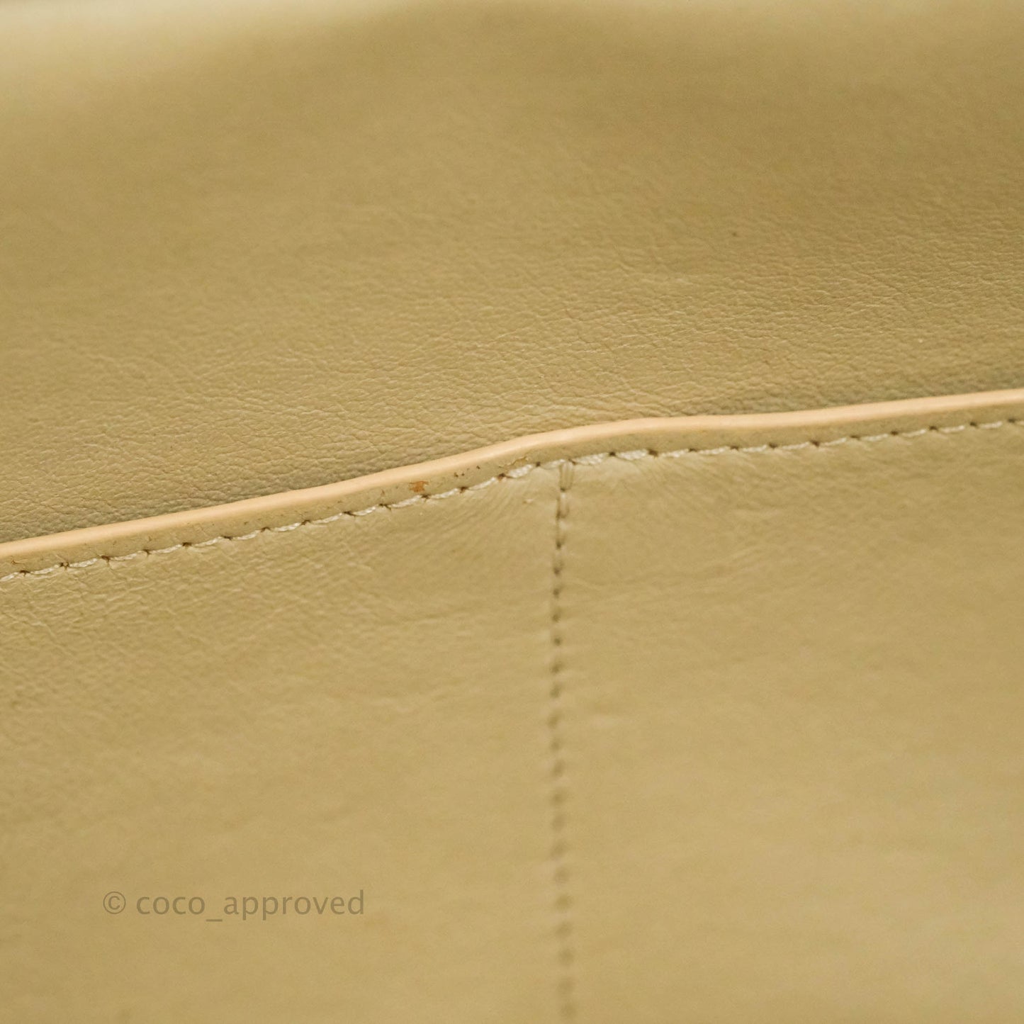 Celine Small Sleek Calfskin Tri-Color Trapeze Ivory