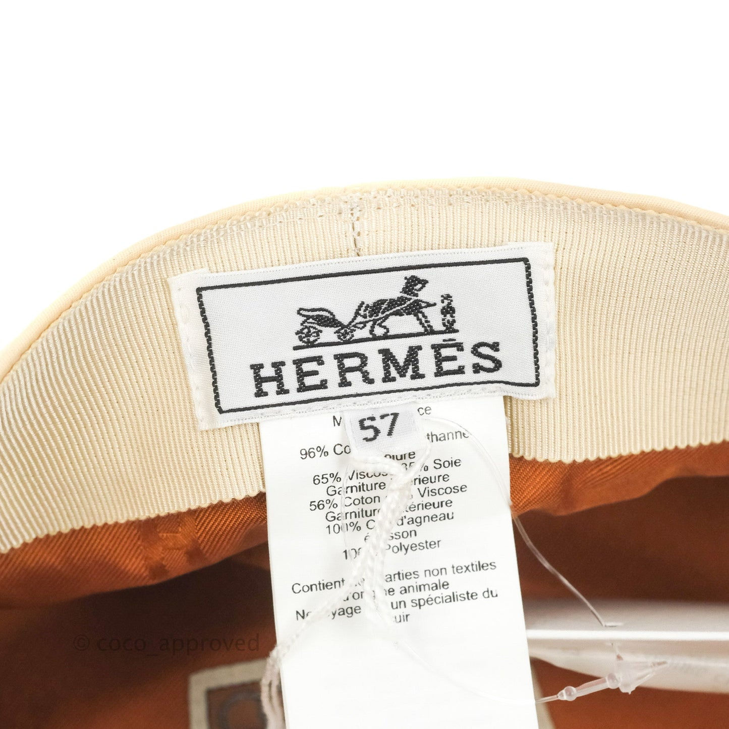 Hermes Cabourg Cliquetis Cap Blanc Crème