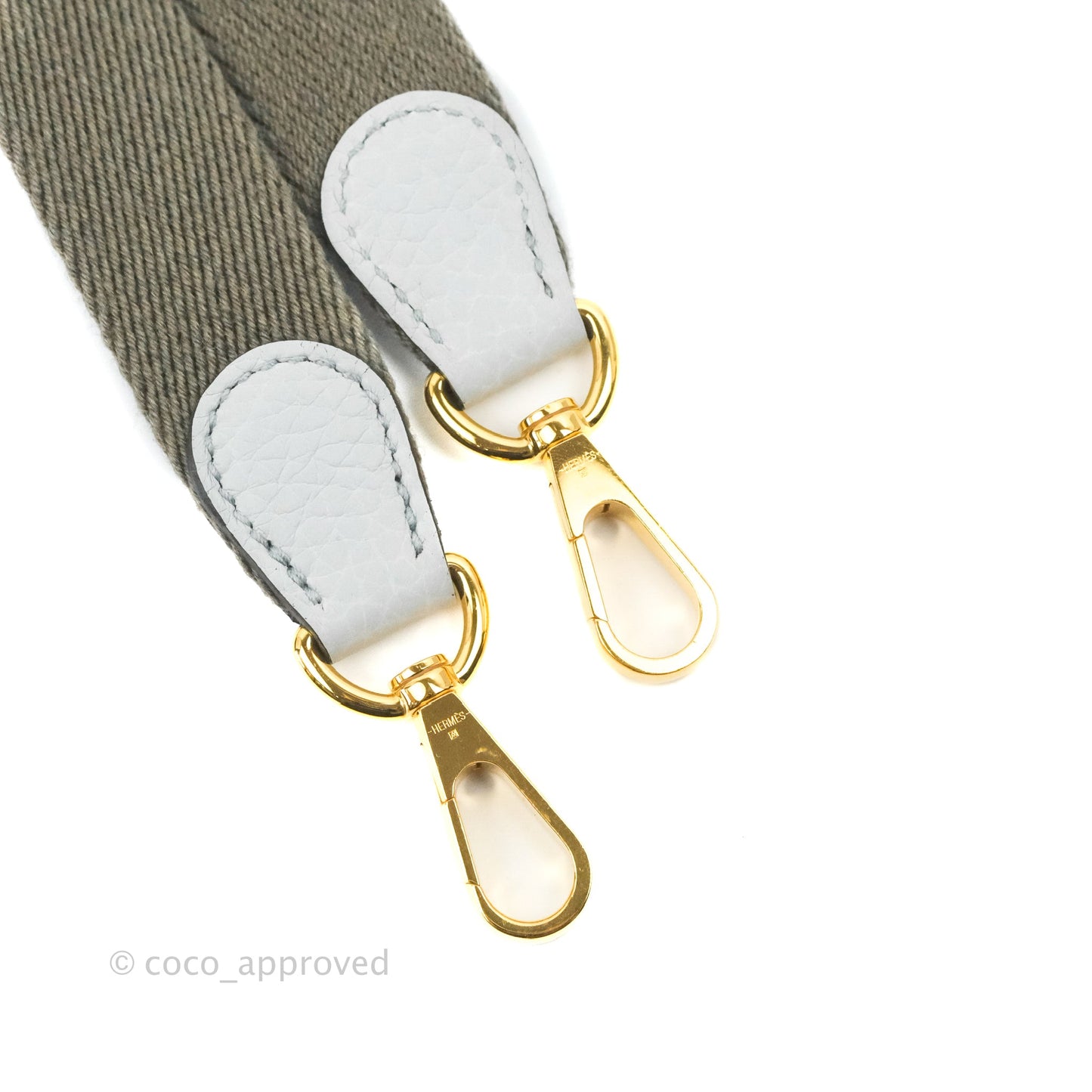 Hermès Mini Evelyne 16 Bleu Pale 08 Clemence/ Gris Etain 8F Gold Hardware