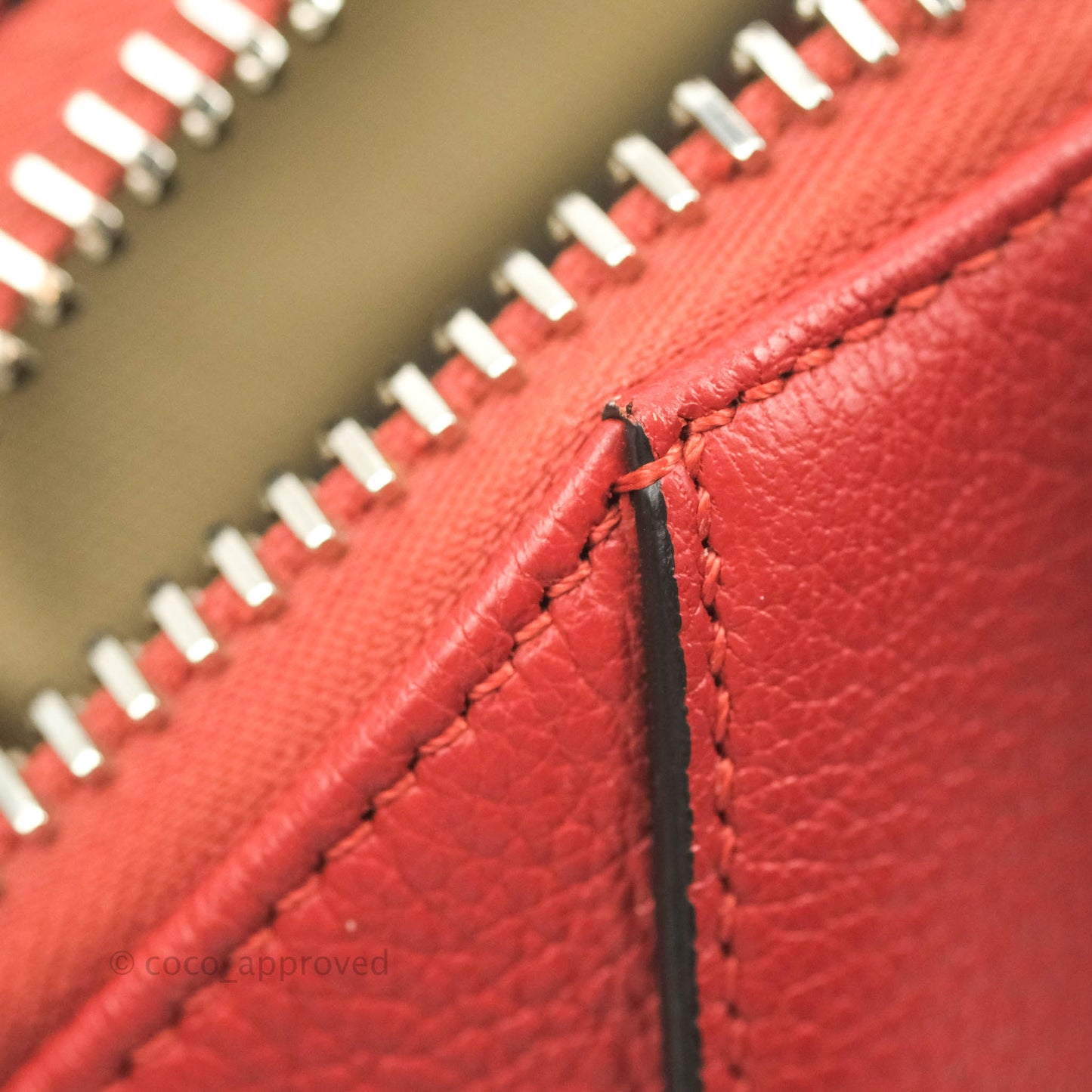 Givenchy Antigona Mini Red Grained Calfskin Silver Hardware