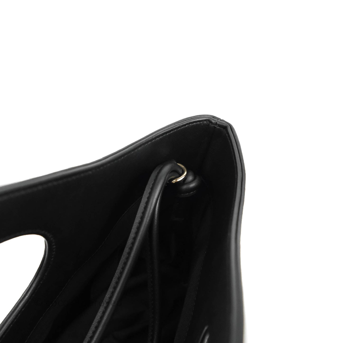 Chanel 31 Medium Shopping Bag Black Aged Calfskin