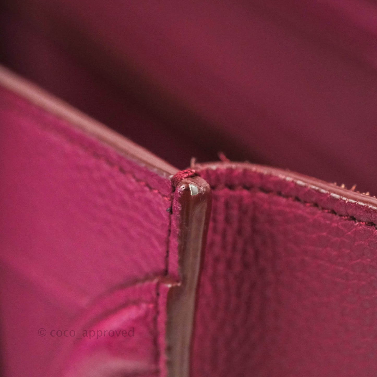 Celine Nano Luggage Plum Drummed Calfskin