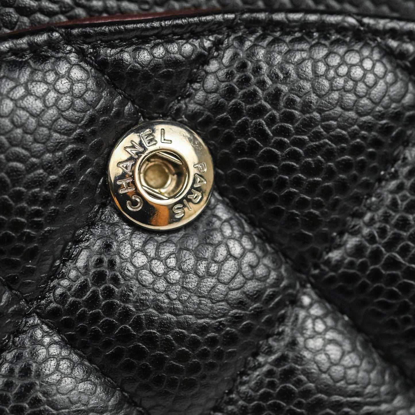Chanel Classic M/L Medium Flap Quilted Black Caviar Silver Hardware