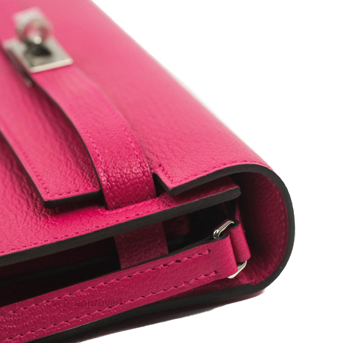 Hermès Kelly To Go Wallet Rose Mexico Chevre Mysore Palladium Hardware