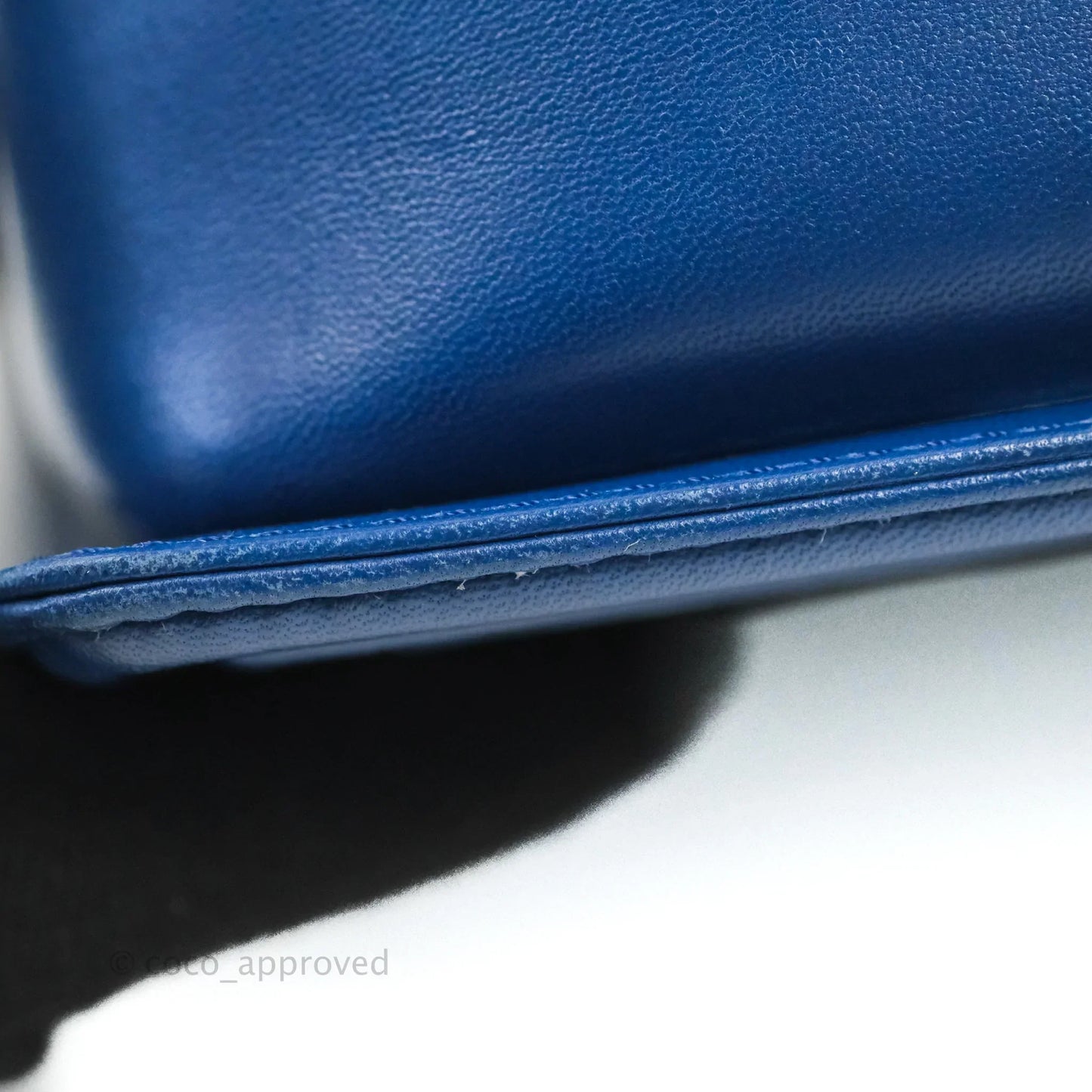 Chanel Quilted Medium Boy Blue Calfskin Ruthenium Hardware