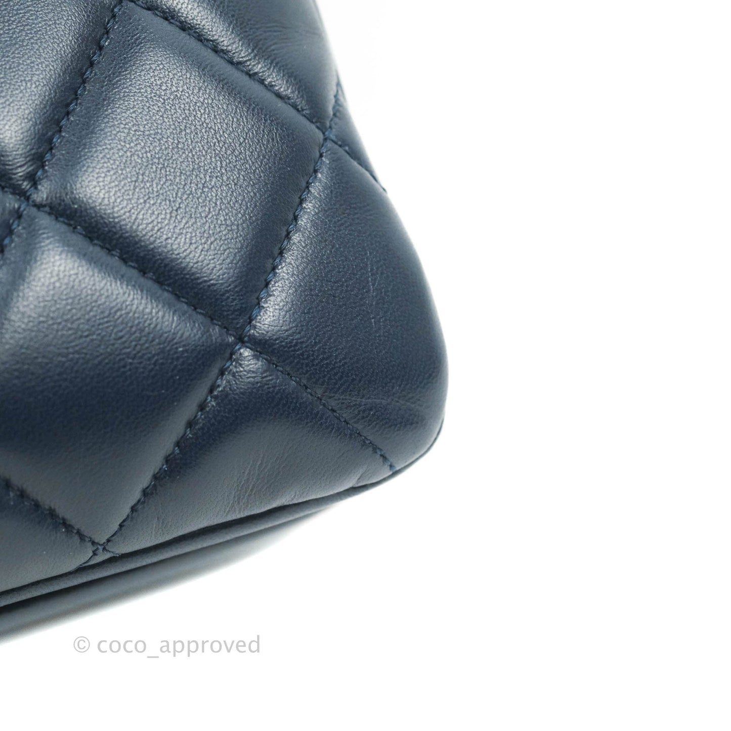 Chanel Small Trendy CC Navy Lambskin Gold Hardware