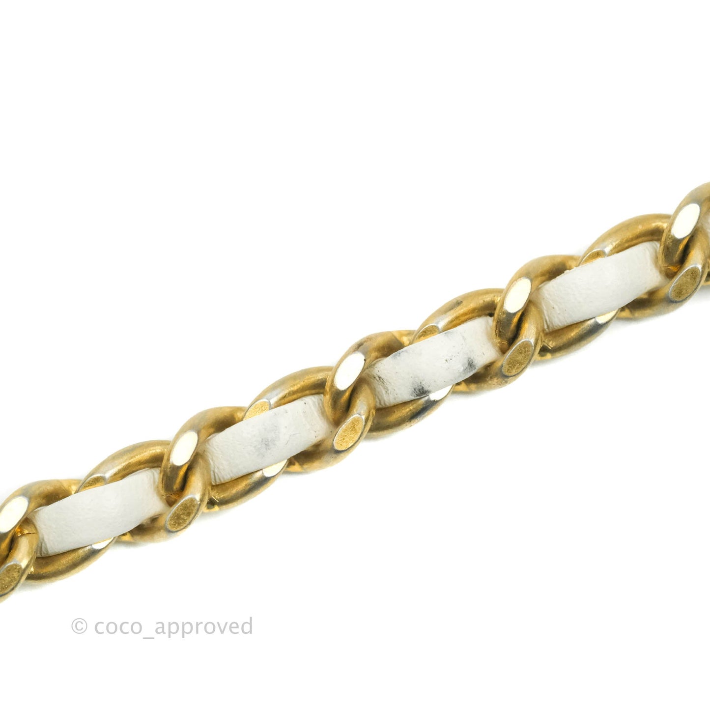 Chanel Quilted Mini Perfect Fit Adjustable White Calfskin Gold Hardware