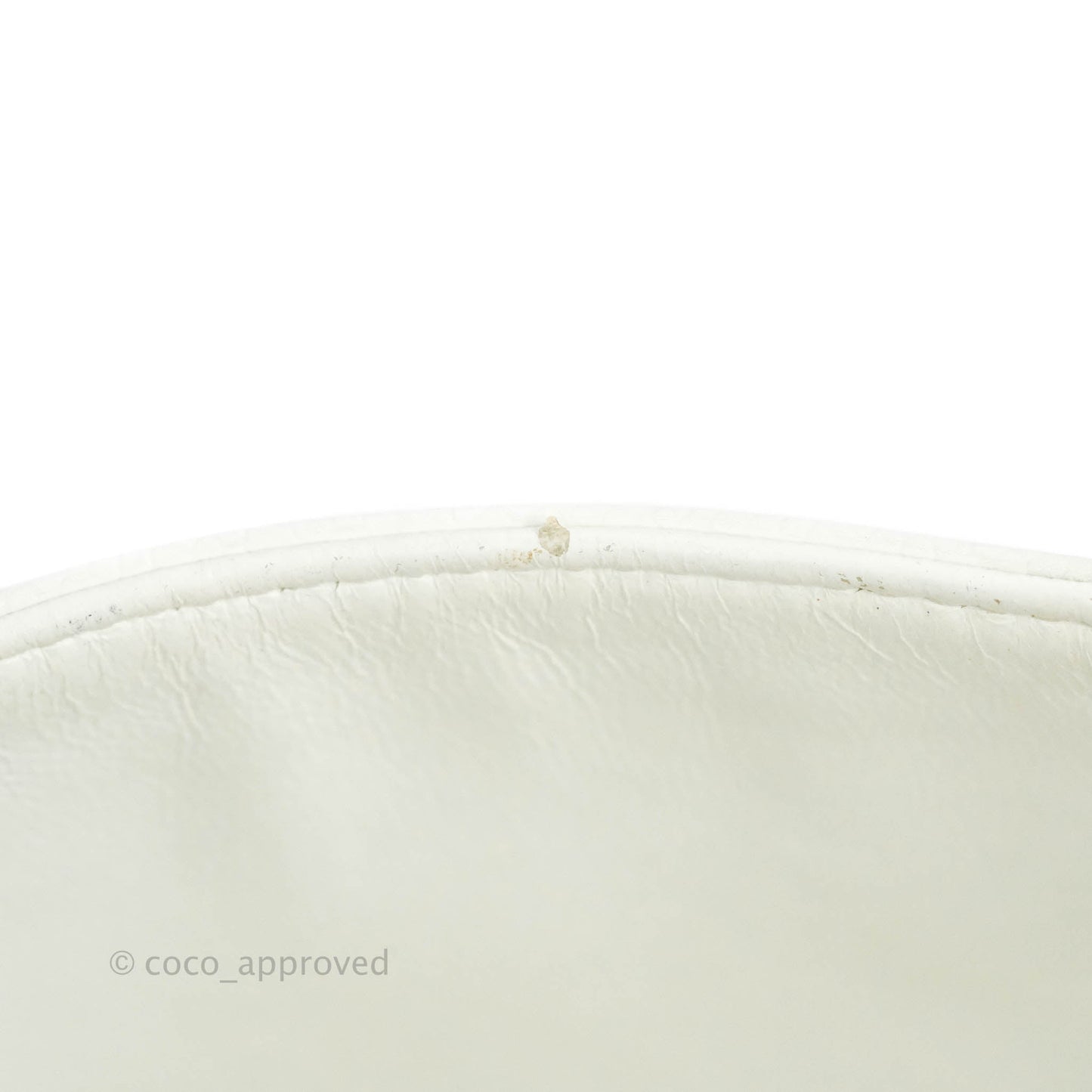 Chanel Classic M/L Medium Double Flap White Caviar Silver Hardware
