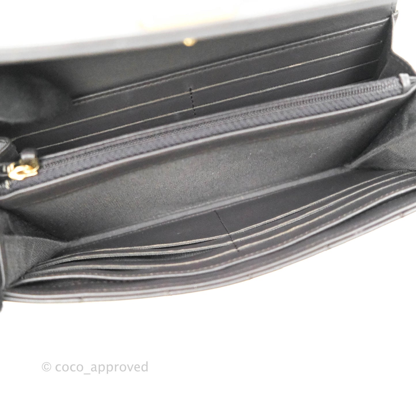 Chanel Quilted Boy Flap Long Wallet Dark Purple Lambskin Gold Hardware