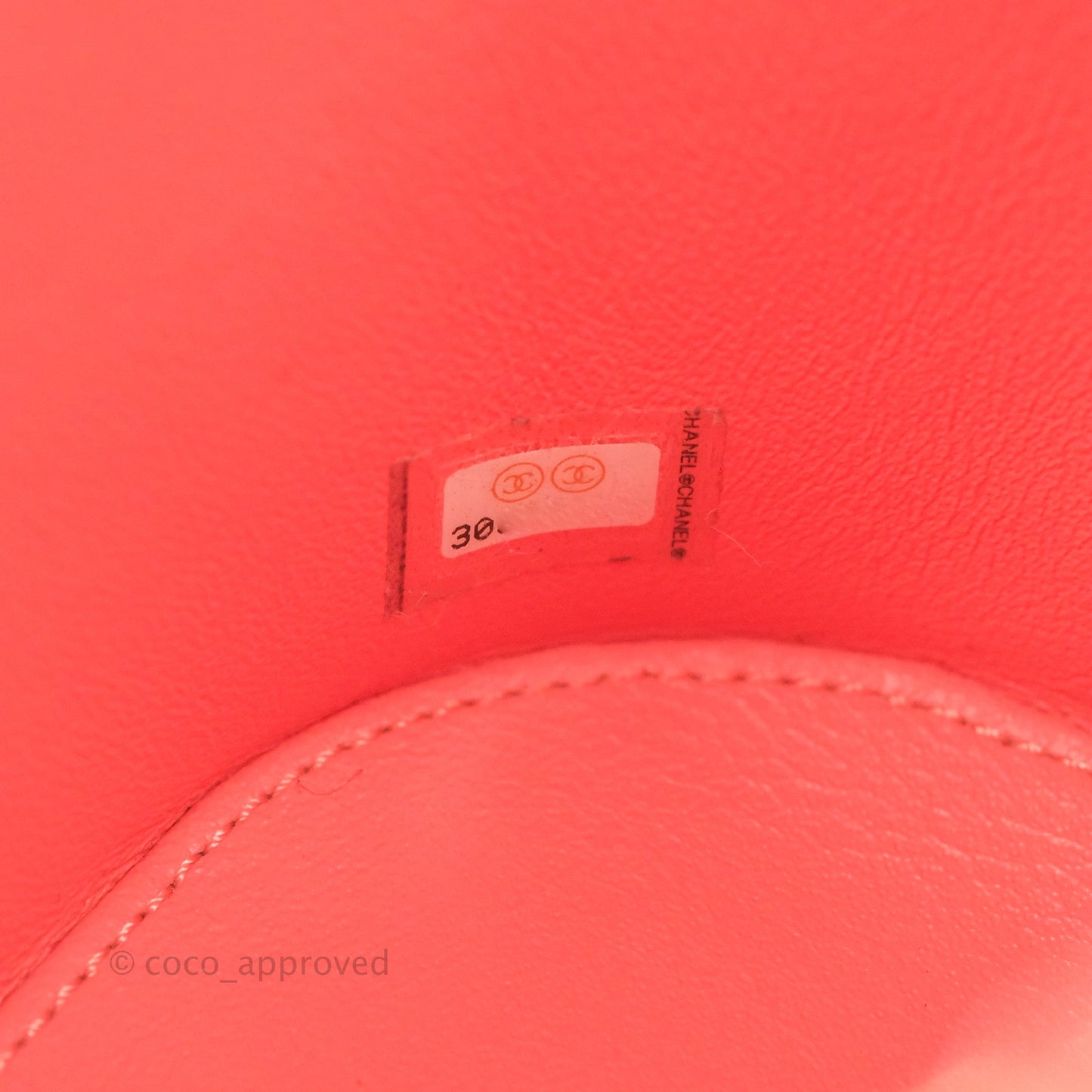 Chanel Trendy CC Vanity Case Coral Pink Lambskin Gold Hardware