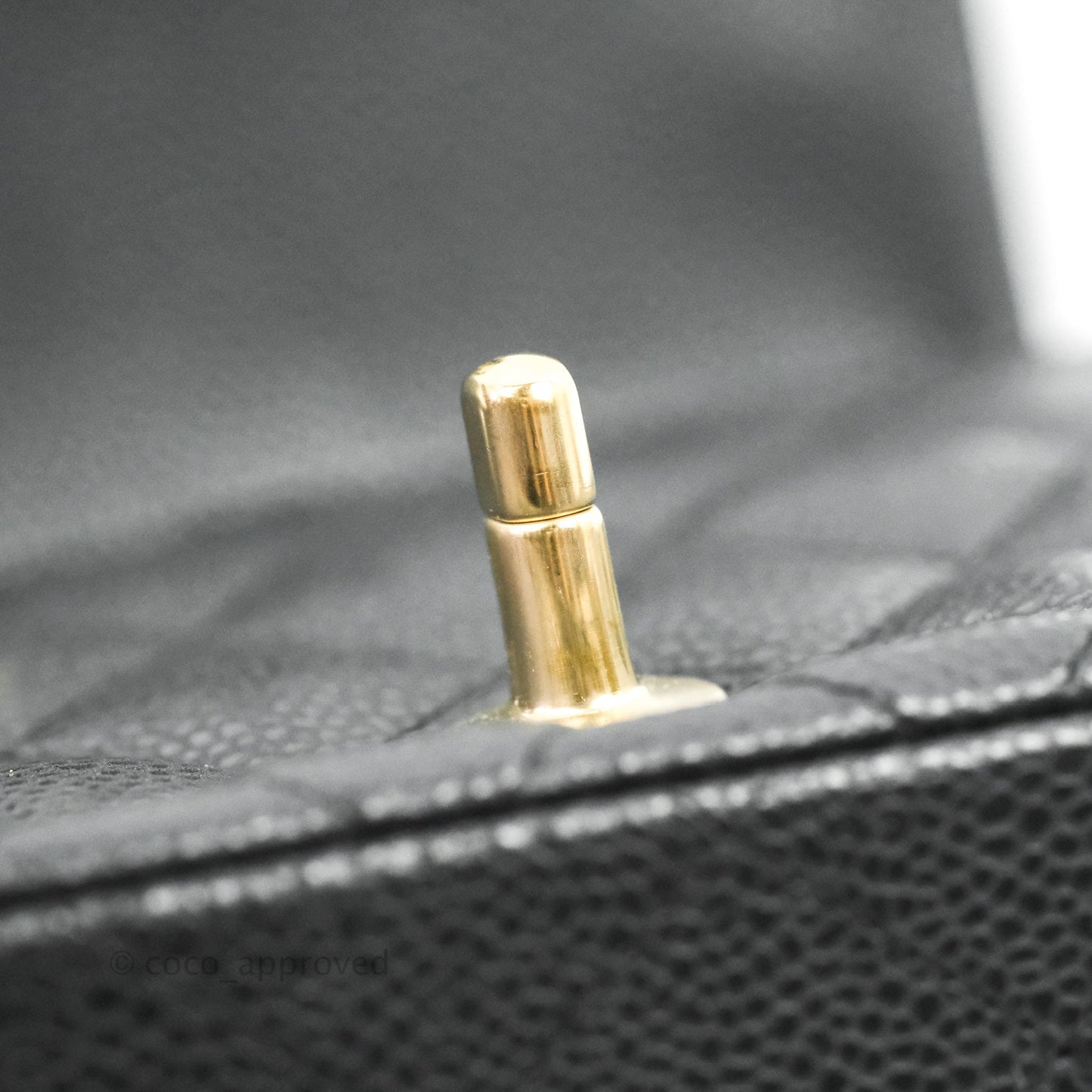 Chanel Quilted Mini Square Iridescent Black Caviar Matte Gold Hardware