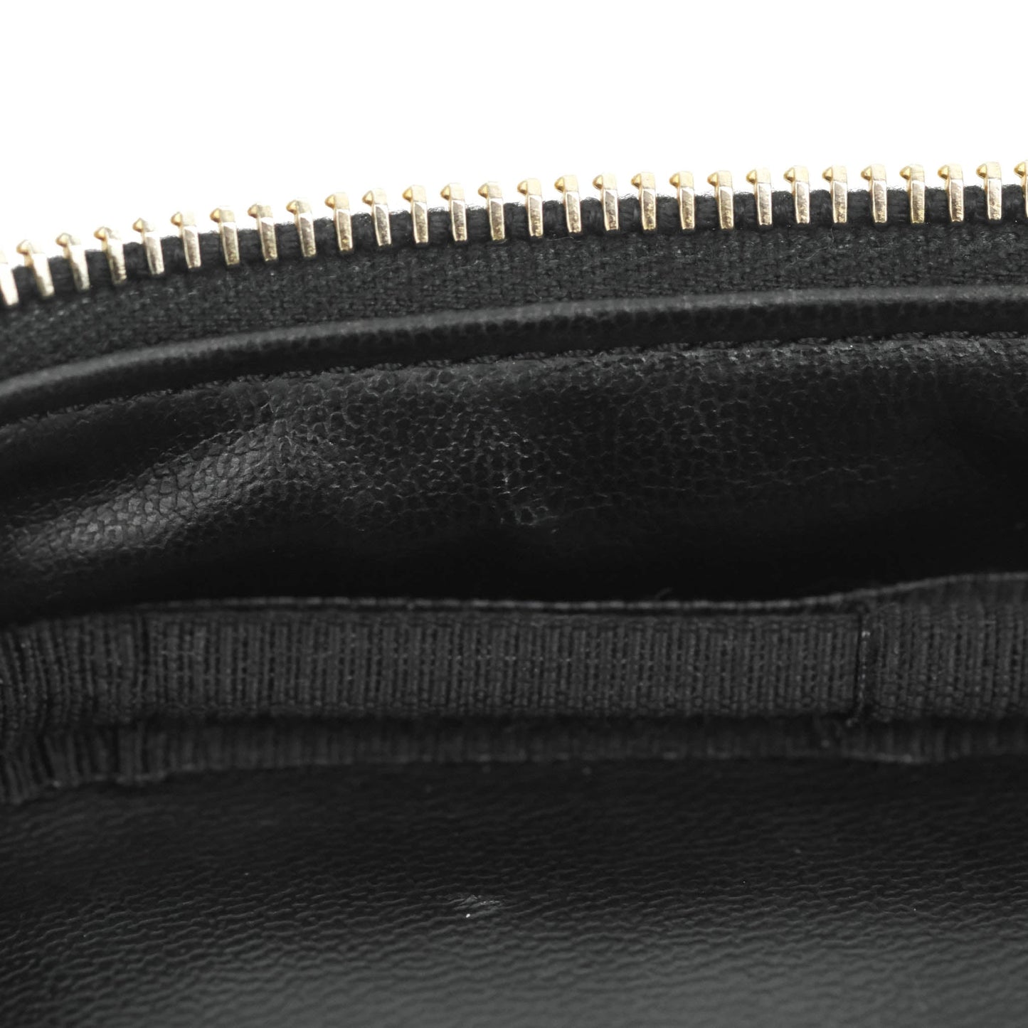 Chanel Vintage Vanity Case Black Caviar Gold Hardware