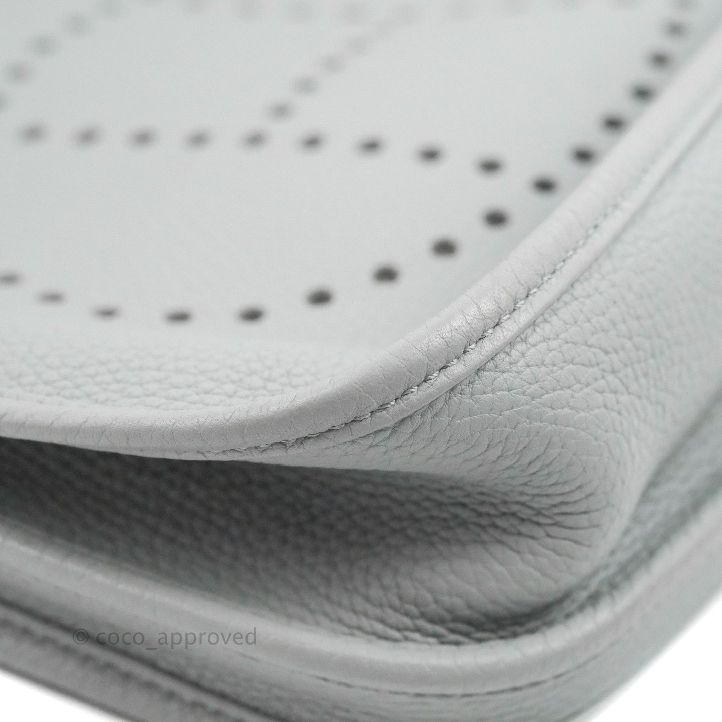Hermes Evelyne III 29 Bleu Pale Clemence Palladium Hardware