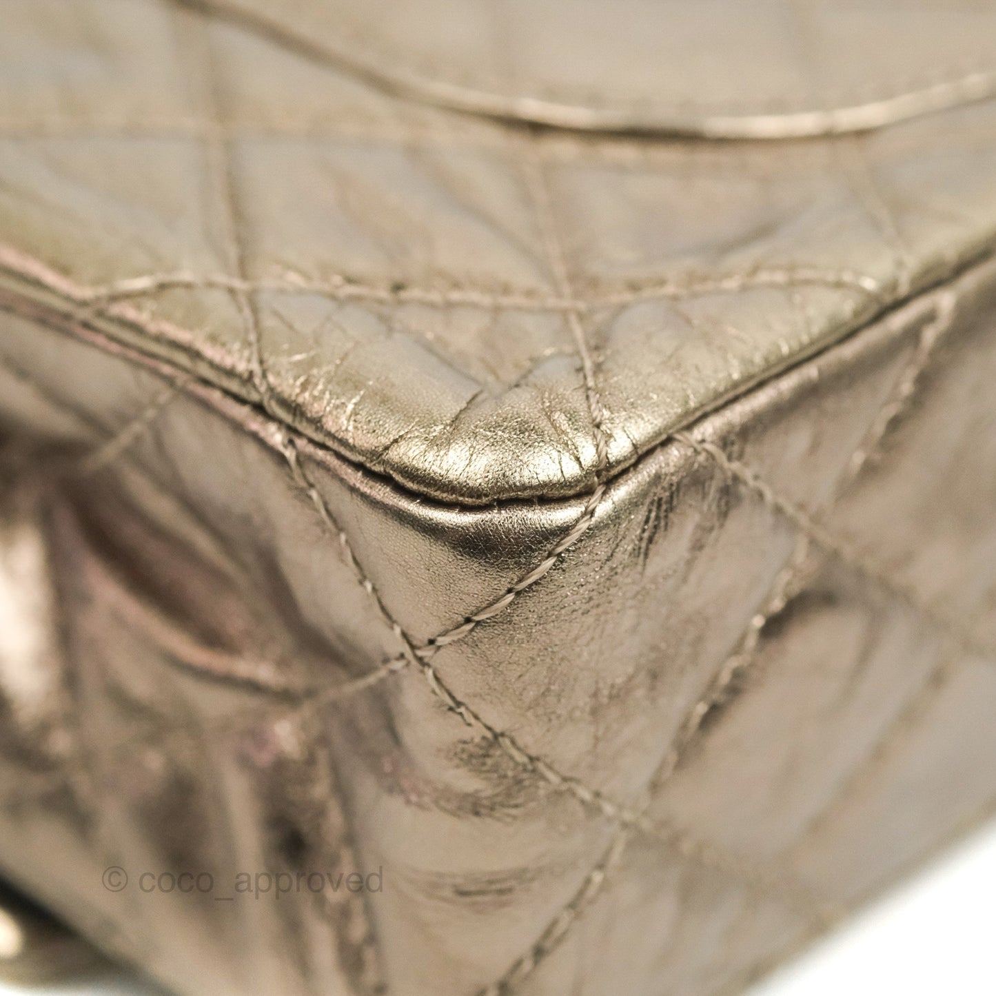 Chanel Reissue 226 Quilted Metallic Calfskin Copper Gold