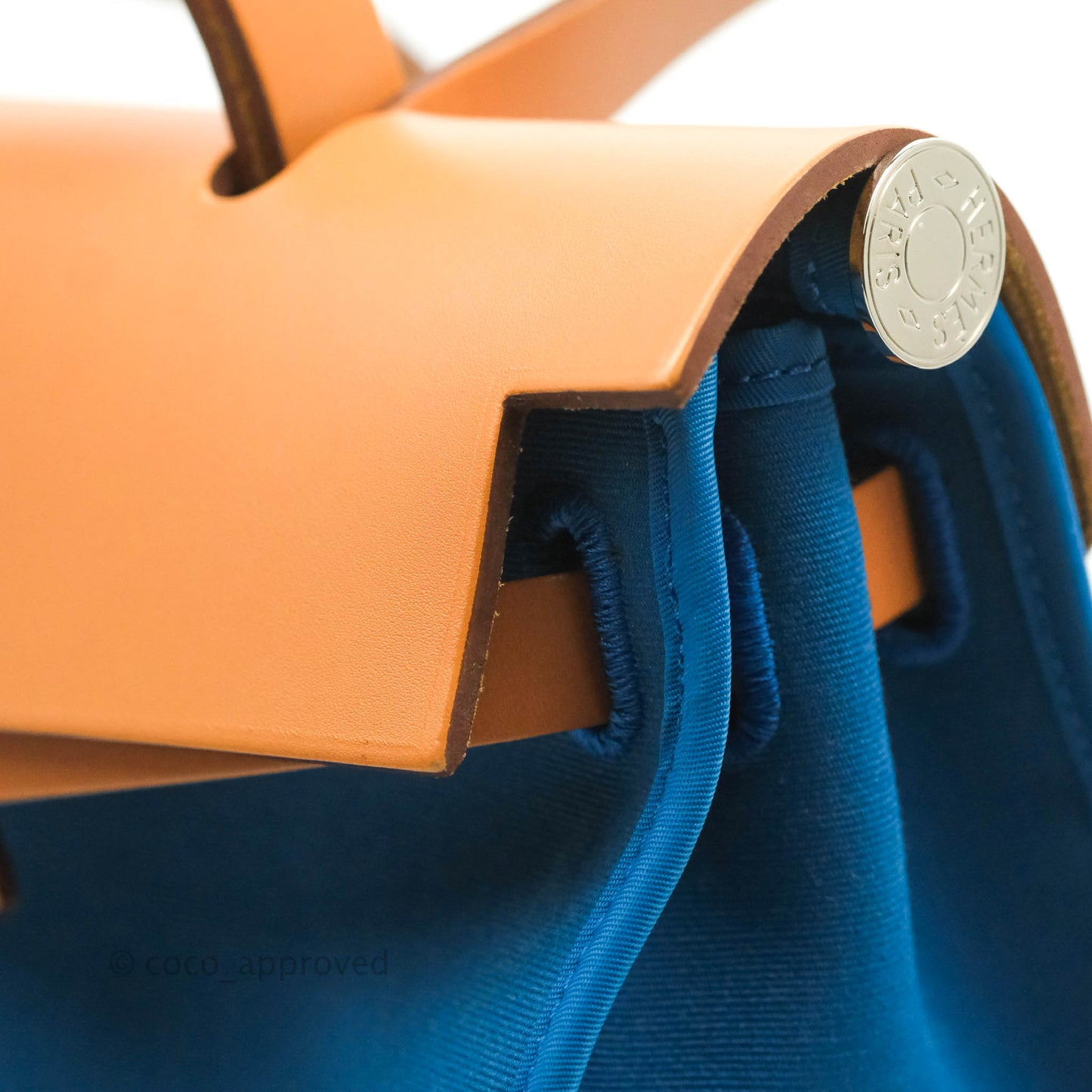 Hermès Herbag Zip 31 Outremer Nature Leather Palladium Hardware
