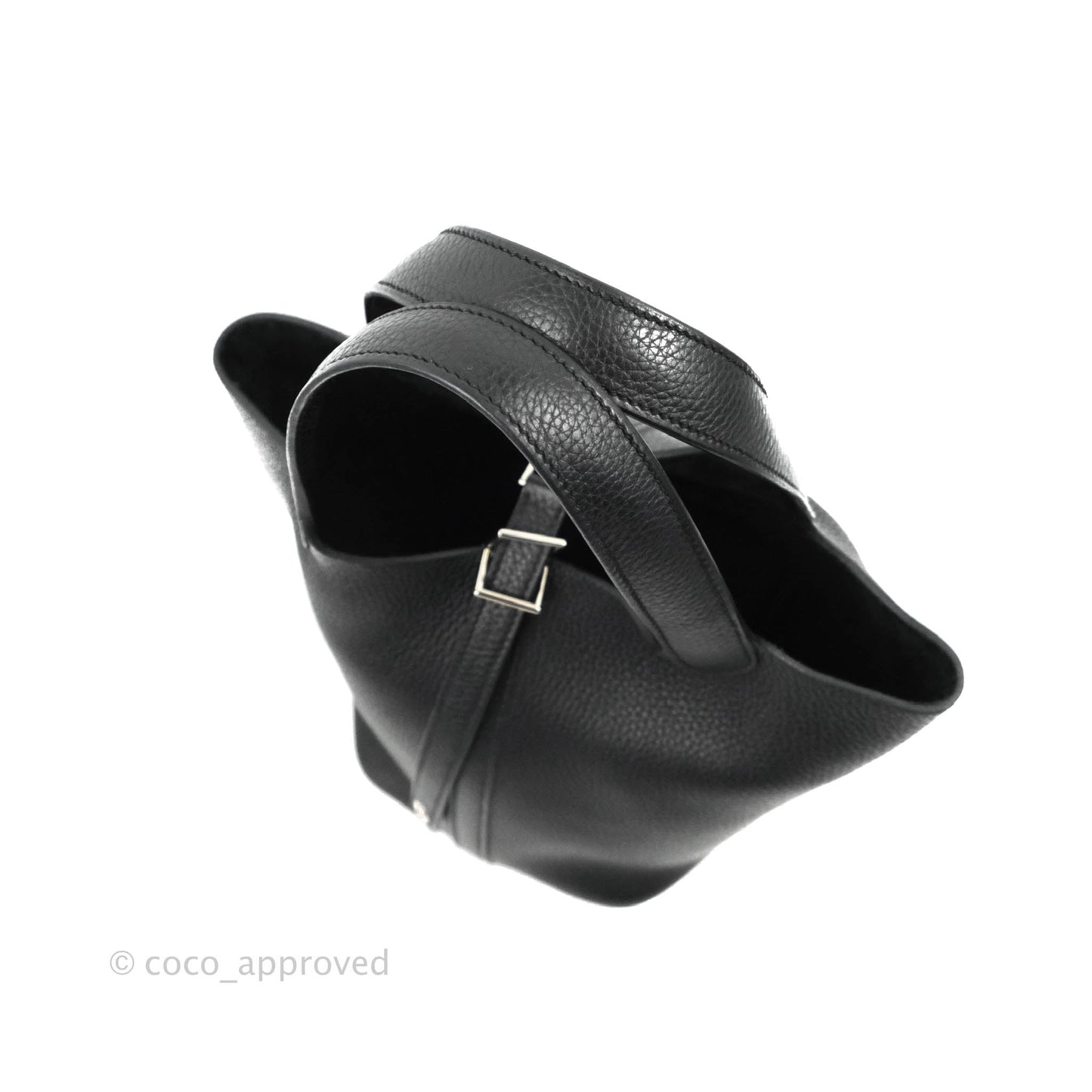 Hermès Picotin Lock 18 PM Black Taurillon Clemence Palladium Hardware