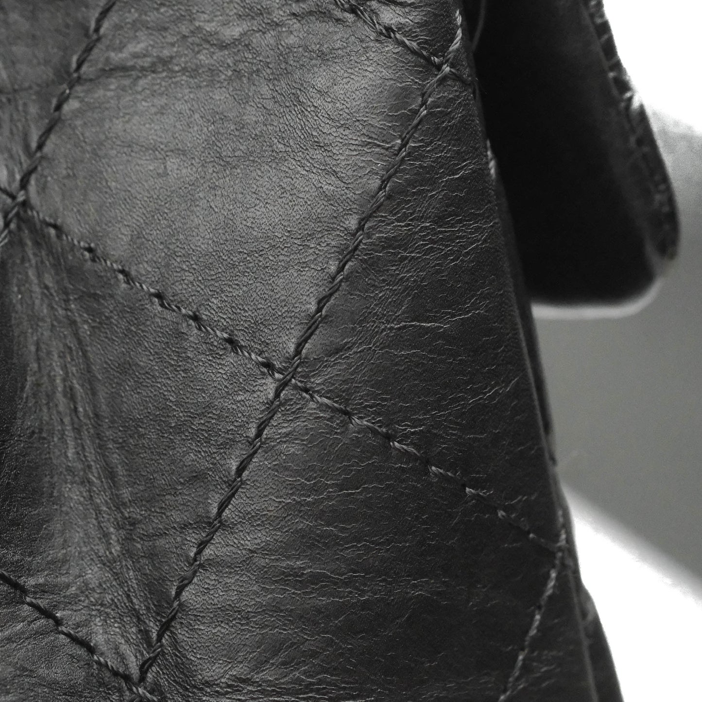 Chanel Reissue Quilted Aged Calfskin Black Ruthenium Hardware 227