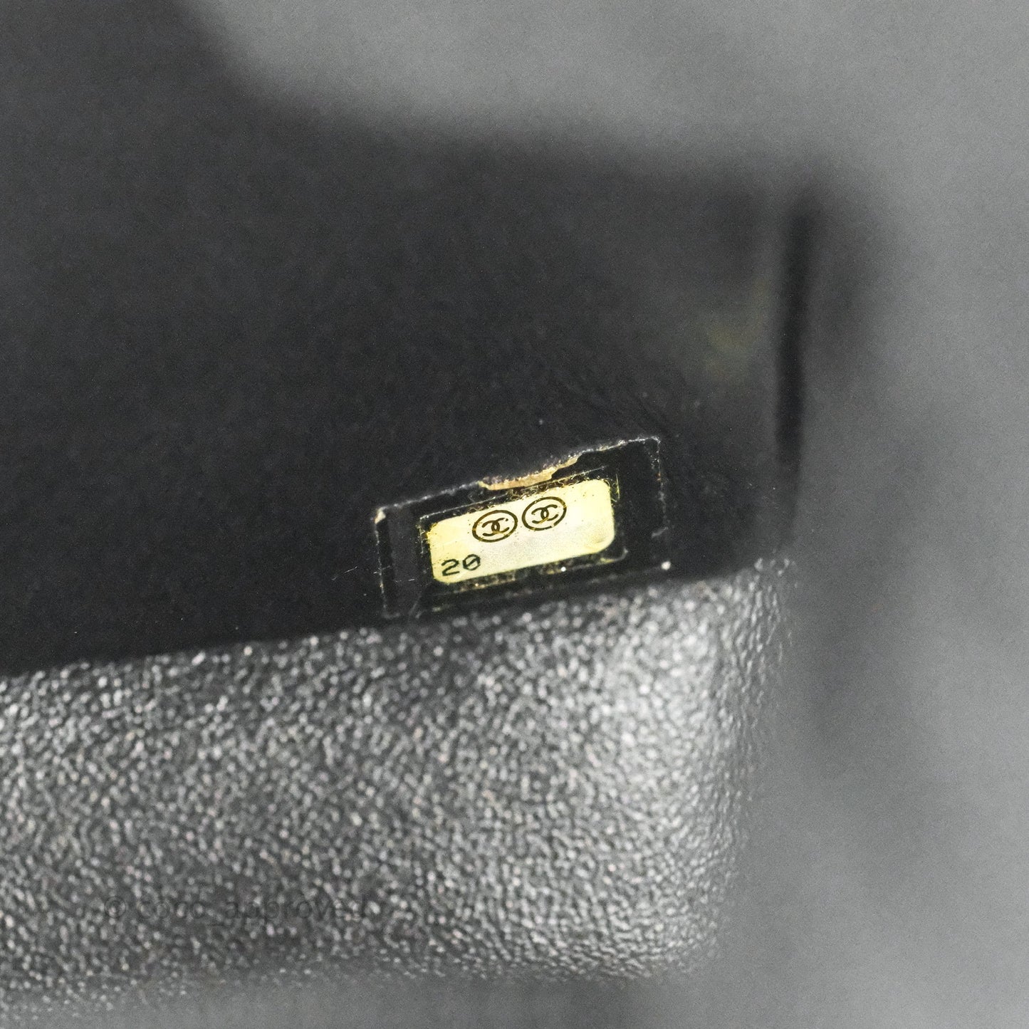 Chanel Quilted Mini Square Iridescent Black Caviar Matte Gold Hardware