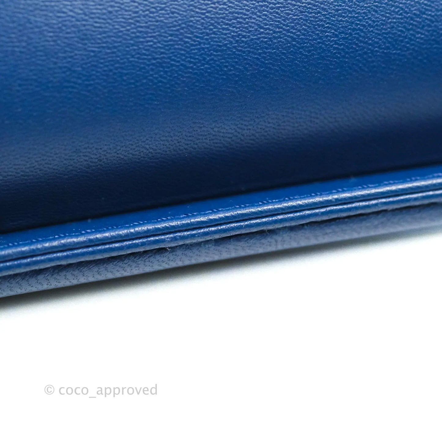 Chanel Quilted Medium Boy Blue Calfskin Ruthenium Hardware