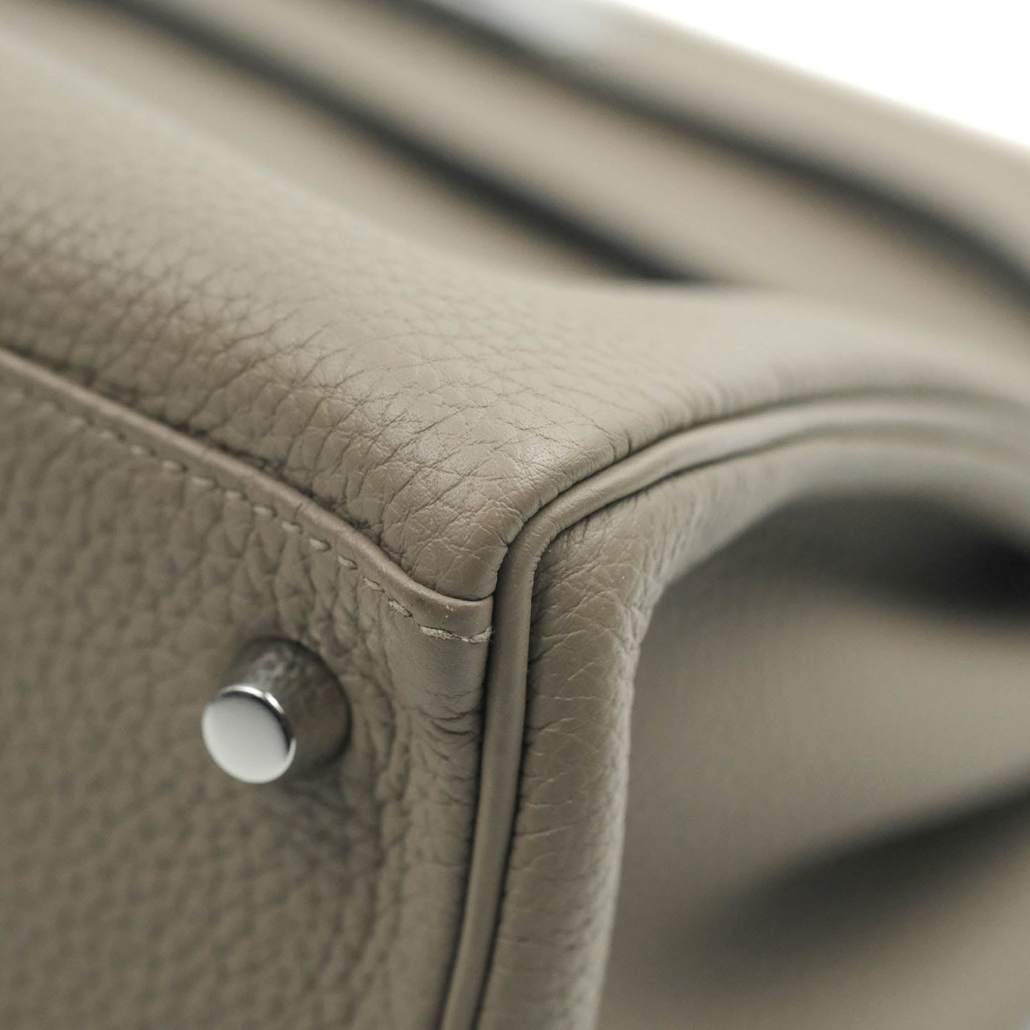 Hermès Kelly 28 Retourne Taurillon Clemence Gris Asphalt M8 Palladium Hardware