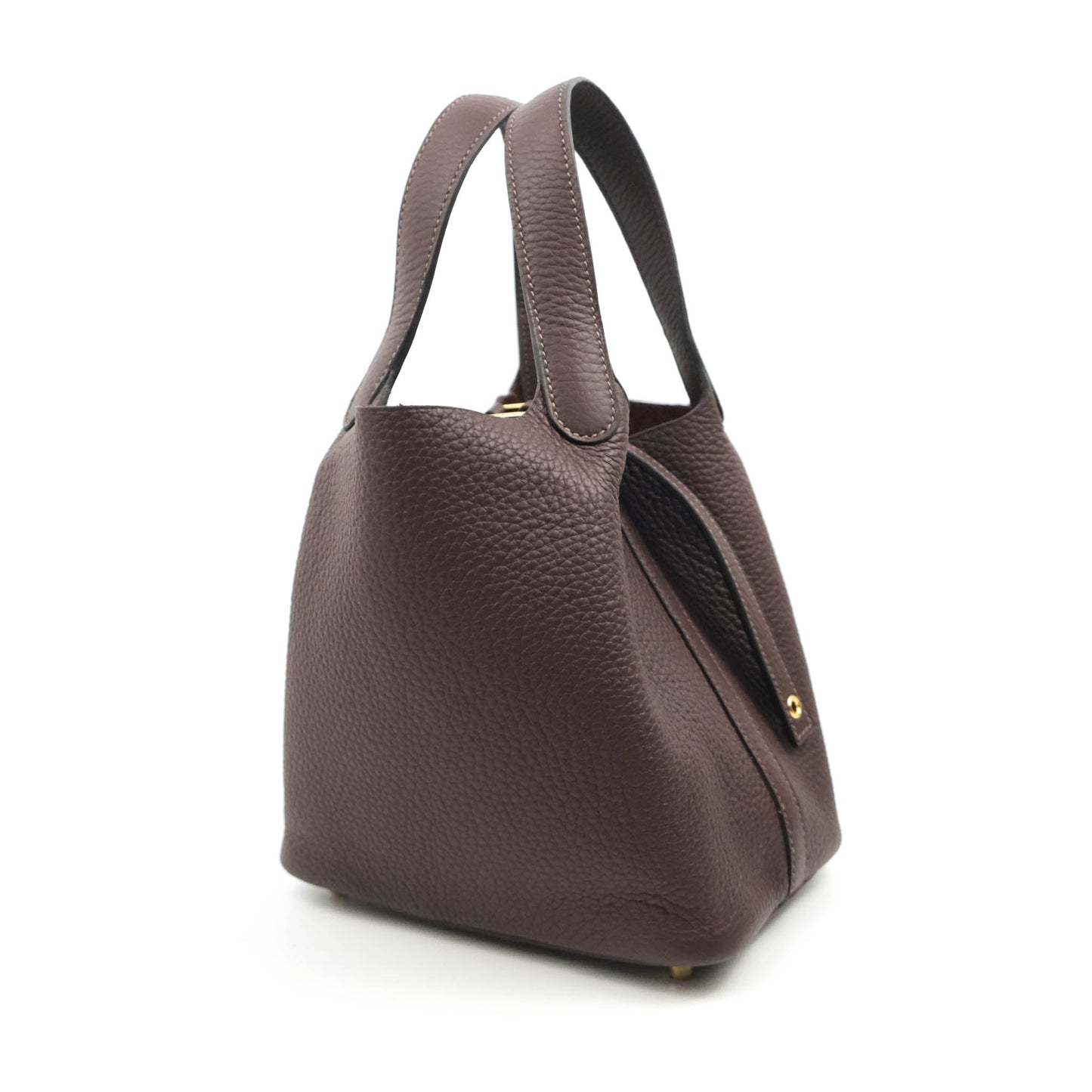Hermès Picotin Lock 18 PM Taurillon Clemence Rouge Sellier Gold Hardware